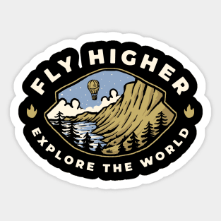 Fly Higher - Explore The World Sticker